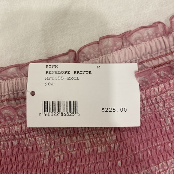 INTERMIX Penelope Paisley Off-the-Shoulder Top size M NWT - Picture 7 of 8